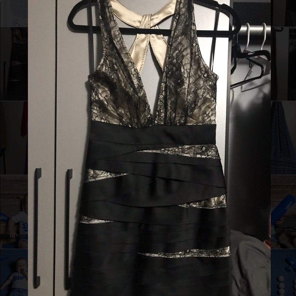 Black lace dress